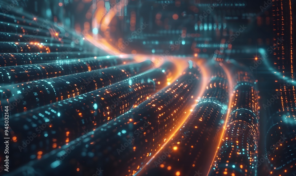 Obraz premium Big data connection technology concept .