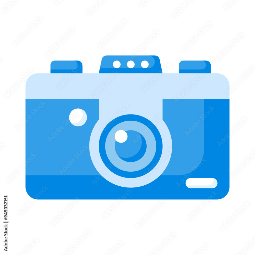 Camera Flat Vector Illustration Camera Flat Vector Illustration