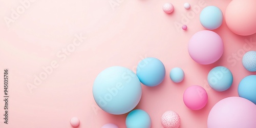 A colorful banner highlights a special sale event with cheerful pastel spheres