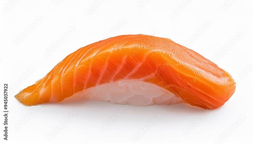 Realistic yummy sashimi with white background, clean, simple, isolated