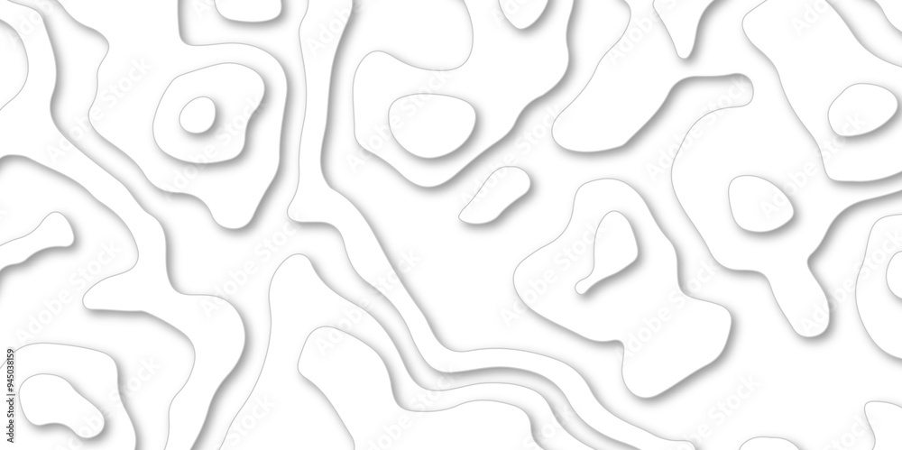 Abstract papercut and multi-layer cutout geometric pattern on vector