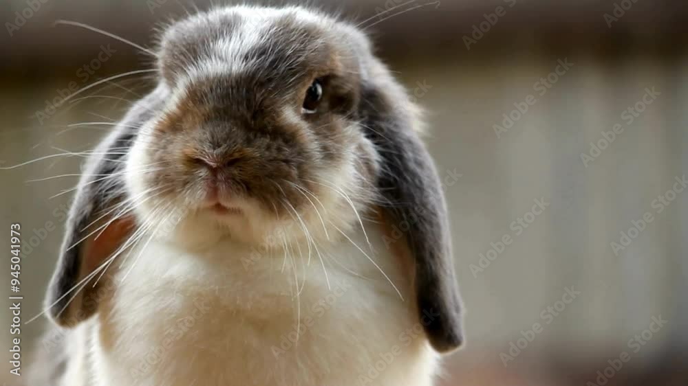  CURIOUS RABBIT EXPLORING A MOSSY FOREST FLOOR COVERED IN FALLEN LEAVES – NATURALISTIC AND IMMERSIVE WILDLIFE STOCK FOOTAGE