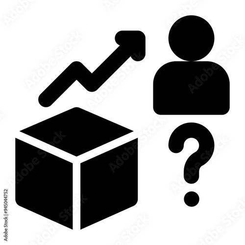 demand forecast, demand prediction, demand, forecast, prediction solid or glyph icon