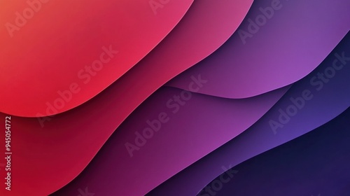 Abstract Gradient Background with Wavy Layers