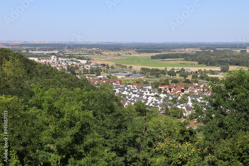 Vue d'ensemble de la ville, ville de Laon, département de l'Aisne, France