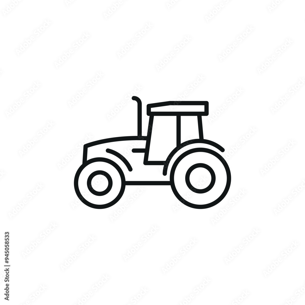 Tractor icon. Simple tractor icon for social media, app, and web design. Vector illustration Tractor icon. Simple tractor icon for social media, app, and web design. Vector illustration