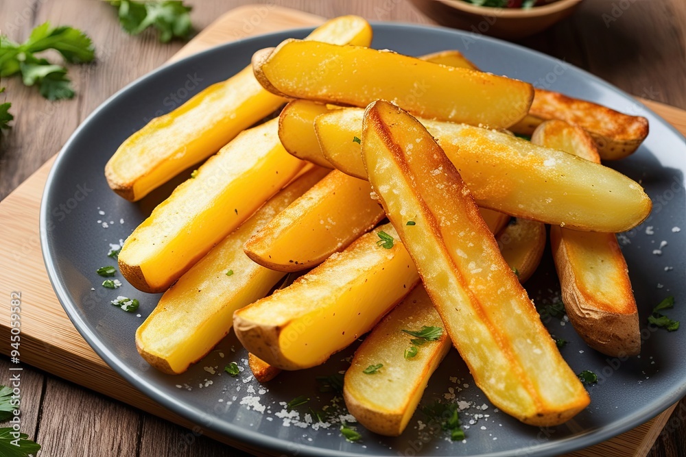 Deliciously Crispy Golden Potato Batons Artisan Fries Perfect for Snacking Deliciously Crispy Golden Potato Batons Artisan Fries Perfect for Snacking