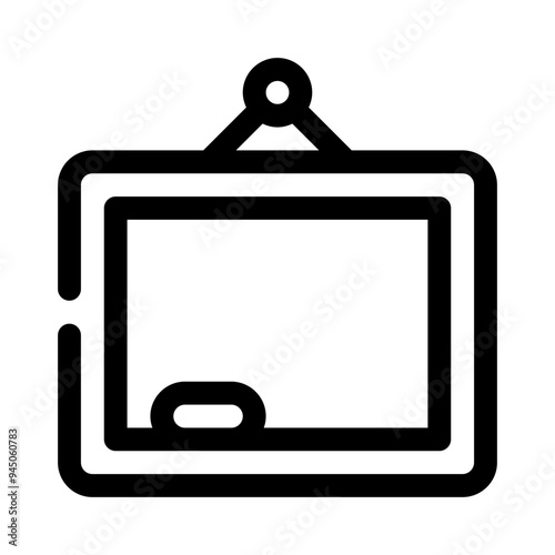 whiteboard line icon