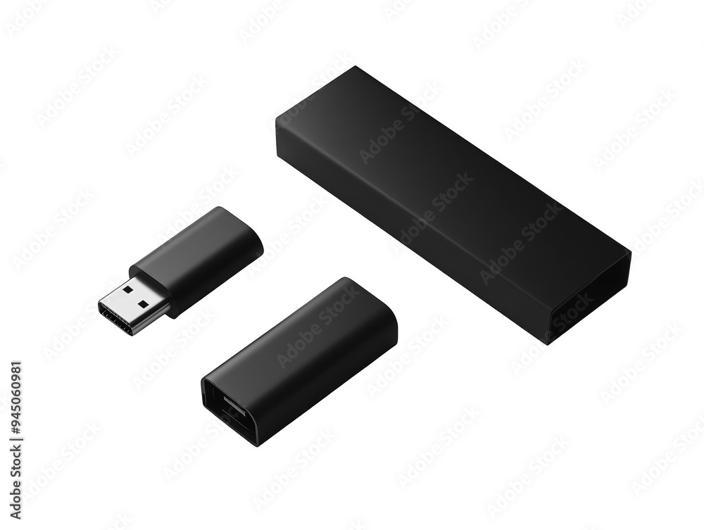 Black HDMI to USB C Adapter Connector Cables