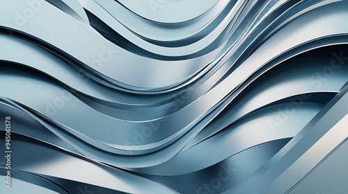 Abstract Metallic Wave Background - Perfect for Modern Designs