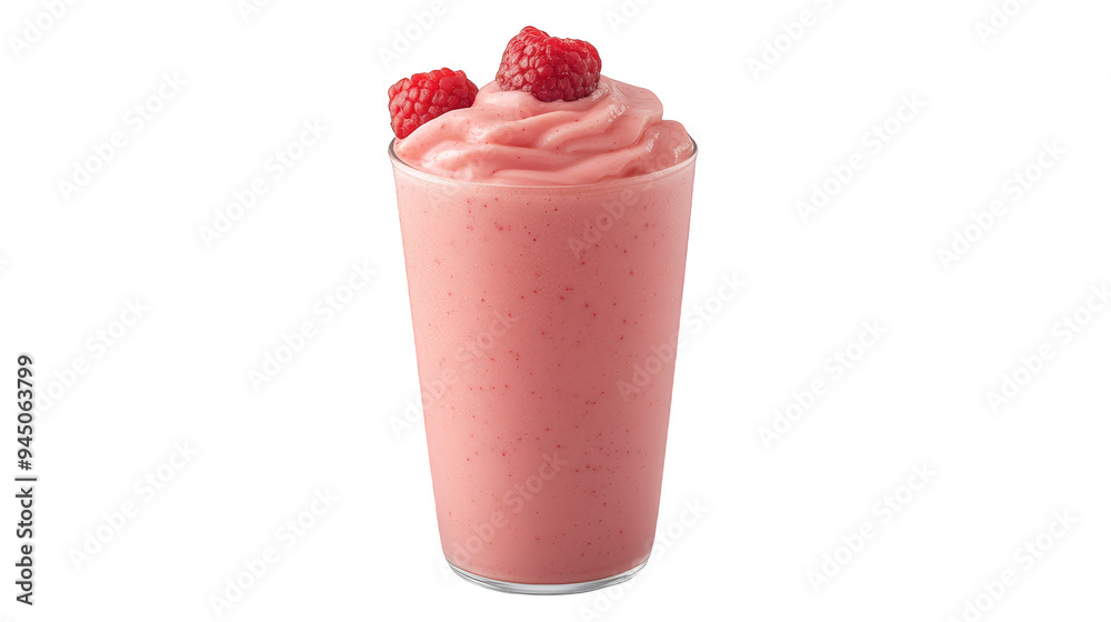 Raspberry Smoothie in Tall Glass Raspberry Smoothie in Tall Glass