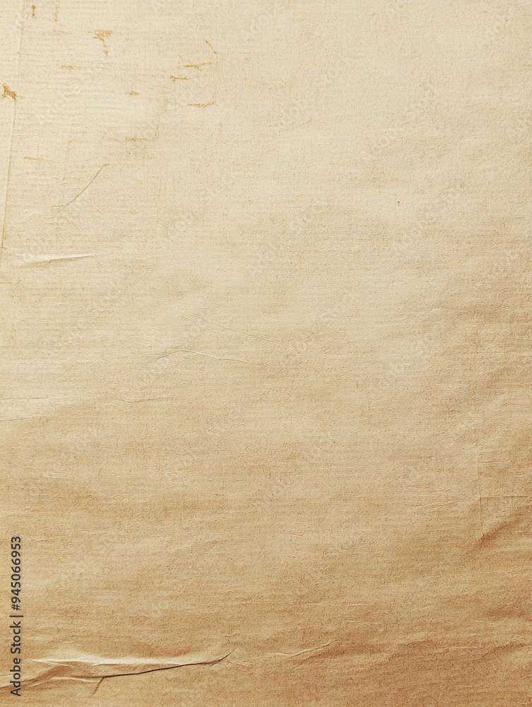 Obraz premium Close-up texture of brown kraft paper with natural creases and folds. Ideal for background use in design, packaging, and eco-friendly themes.