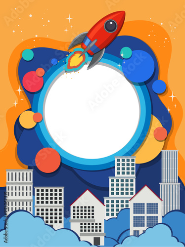 Startup Launch Concept Illustration