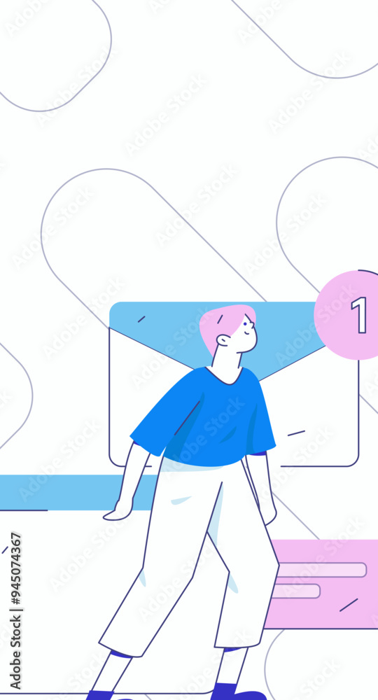 Marketing planning business characters flat vector concept operation hand drawn illustration
