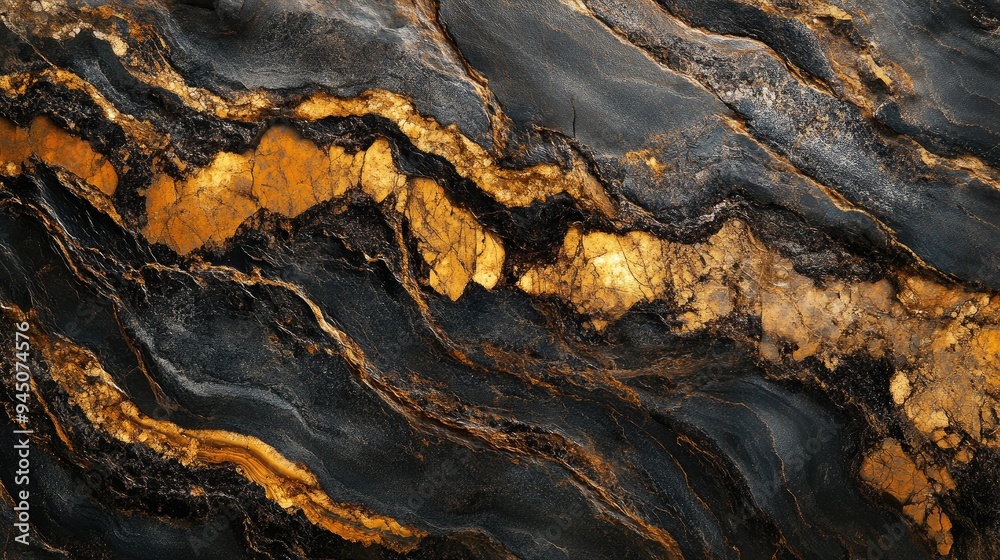 Abstract black and gold marble background texture. Abstract black and gold marble background texture.