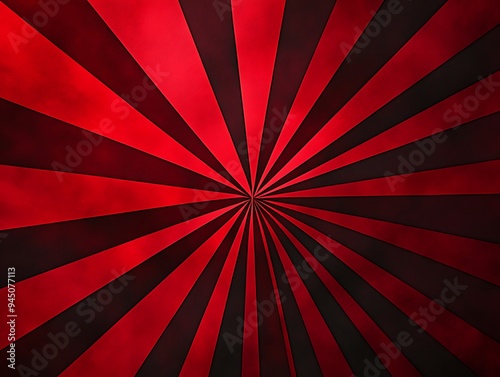 Retro background. Sunburst red colored. Burst