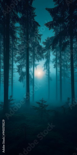 Foggy Morning in the Forest