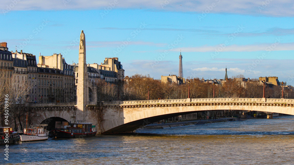 Fototapeta premium フランス パリの街並み、都市風景