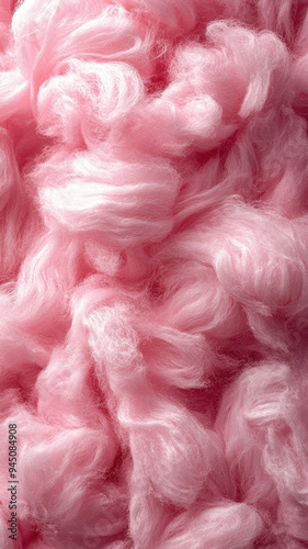 Pink Cotton Candy Seamless Background