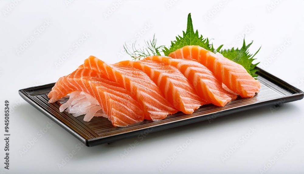 Traditional sashimi with white background isolated Traditional sashimi with white background isolated