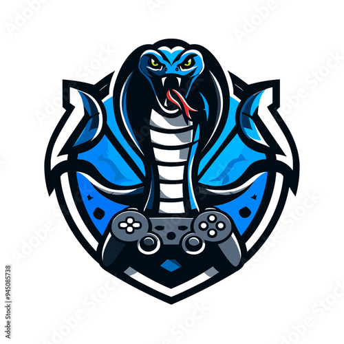 Cobra Mascot Vector Illustration for Sports Game or Esports Logo photo