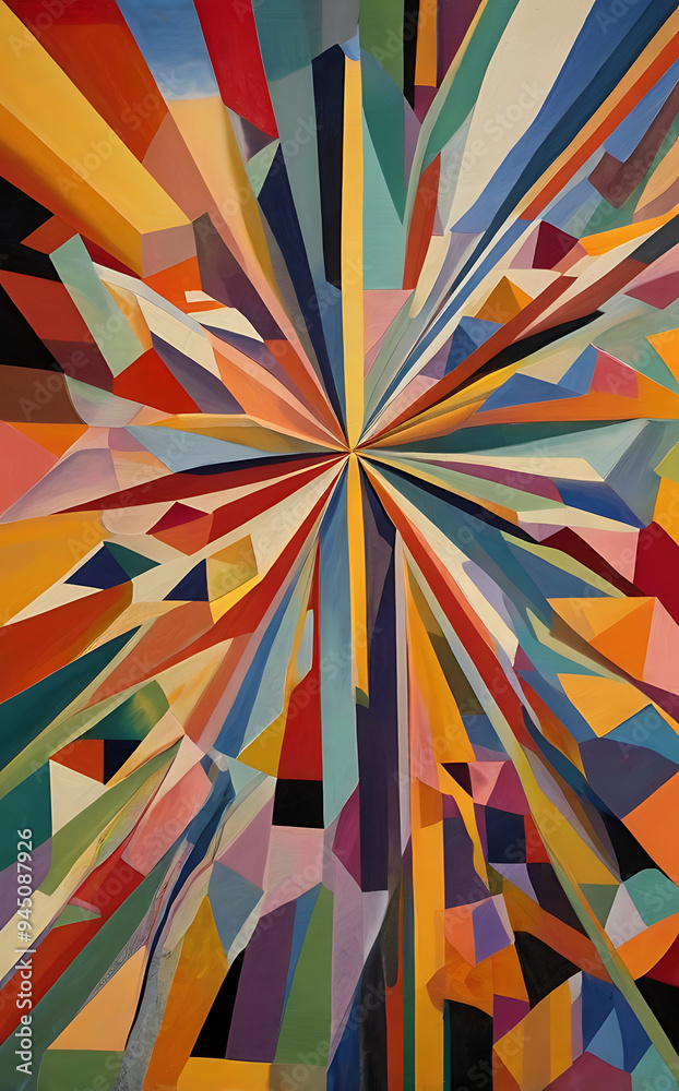 An abstract depiction of human emotions as a colorful explosion of geometric shapes, each shape representing a different feeling, capturing the complexity of human experience. An abstract depiction of human emotions as a colorful explosion of geometric shapes, each shape representing a different feeling, capturing the complexity of human experience.