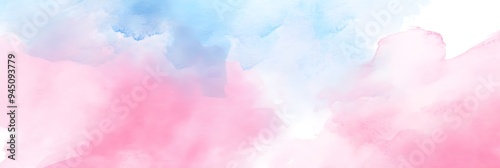 Light pink blue pastel watercolor background