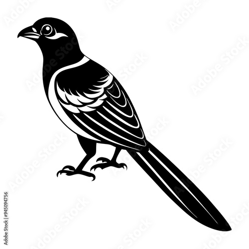 Hispaniolan Trogon birds vector silhouette