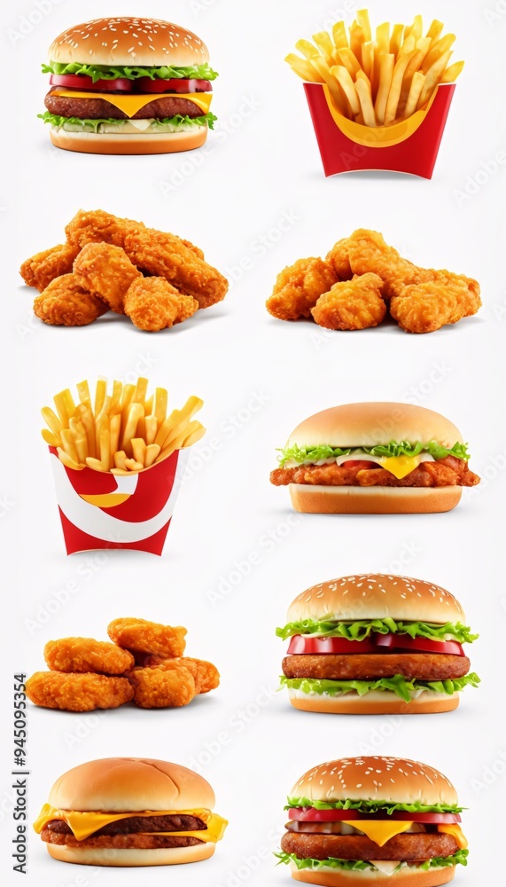 fast food collection set fast food collection set