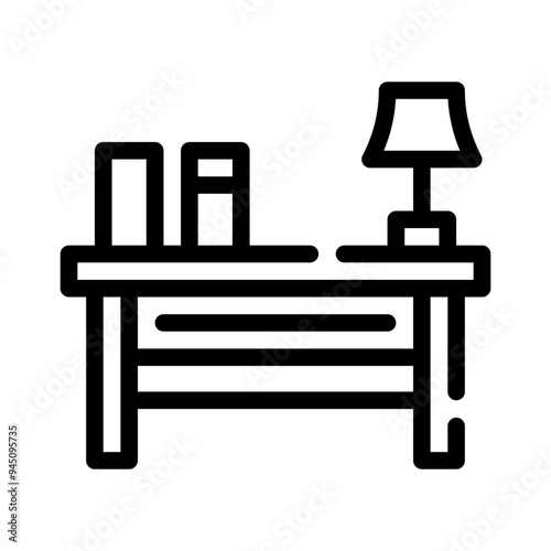 study room line icon