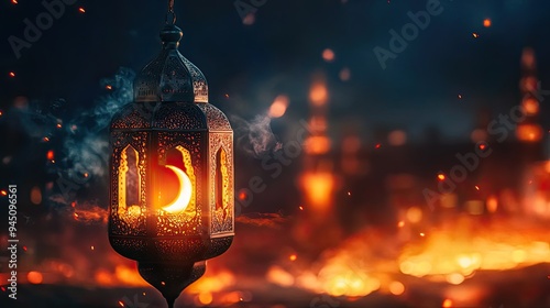 Glowing Ramadan Lantern