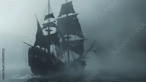 Ghost Ship in the Fog