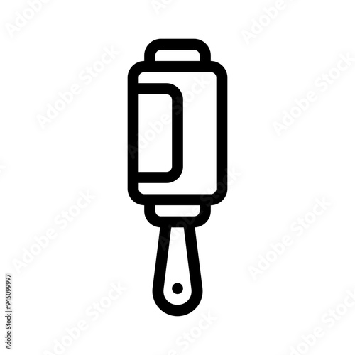 lint roller line icon