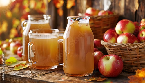 glass of apple juice