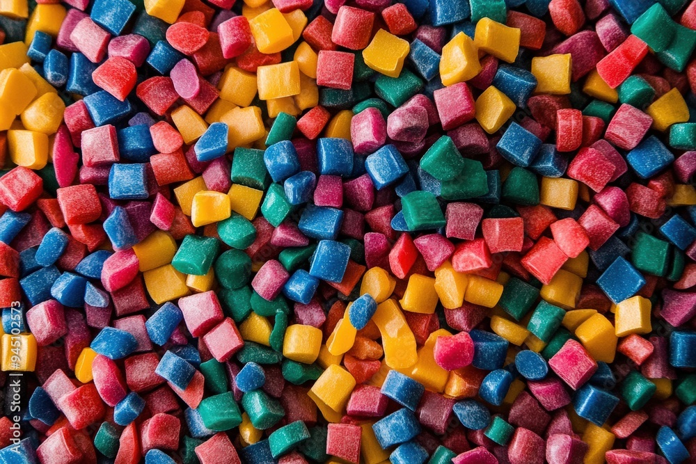 Colorful Plastic Polymer Granules Colorful Plastic Polymer Granules