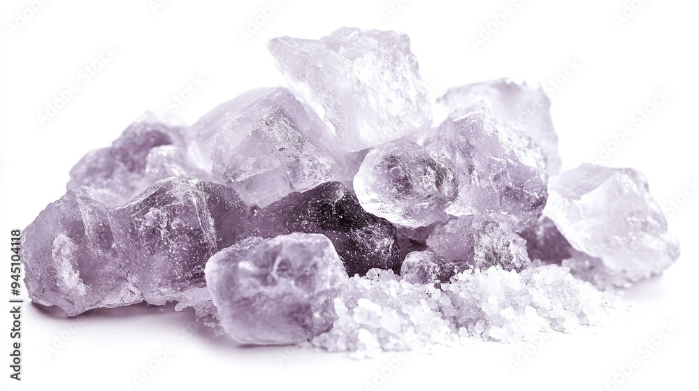 A Pile of Large, Clear, Crystalline Salt Crystals A Pile of Large, Clear, Crystalline Salt Crystals