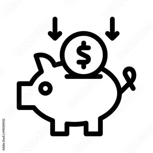 savings line icon