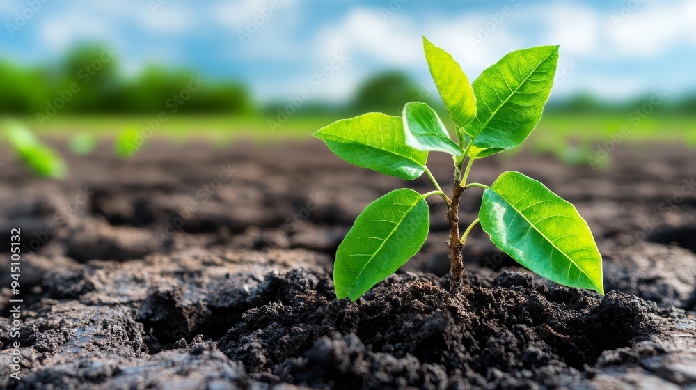 Green Sprout Growing In Soil  New Life  Nature  Spring   Ecology  Plant