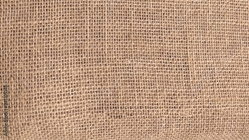 Closeup brown sack texture background. Close-up on raw, natural jute fabric, used in the making of handicrafts. backgrounds and textures. Vector illustration
