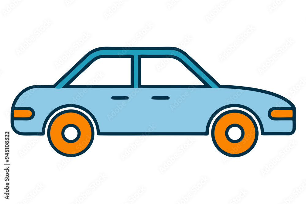 Modern Car Drawing Vector Art: Perfect for Any Design Modern Car Drawing Vector Art: Perfect for Any Design