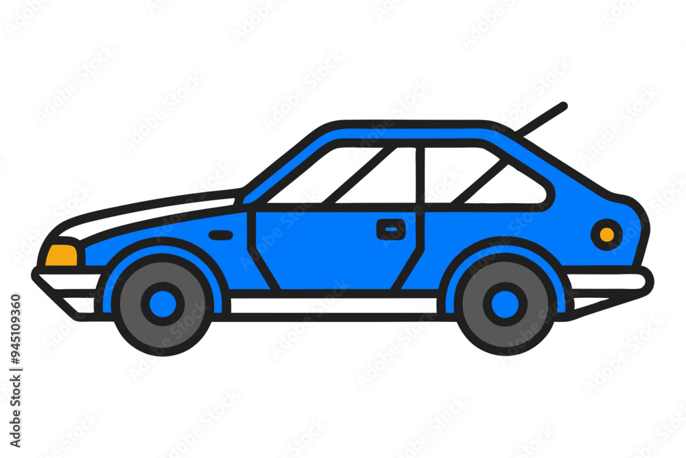 Modern Car Drawing Vector Art: Perfect for Any Design Modern Car Drawing Vector Art: Perfect for Any Design