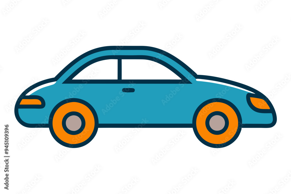 Modern Car Drawing Vector Art: Perfect for Any Design Modern Car Drawing Vector Art: Perfect for Any Design