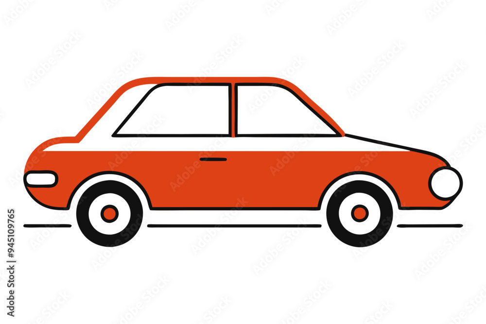 Stylish Car Drawing Vector Graphics for Creative Use Stylish Car Drawing Vector Graphics for Creative Use