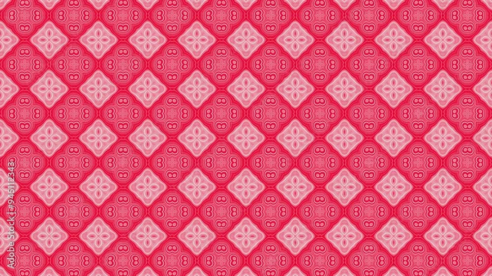 pink flower background. with charming moving pattern textures, 3D animation 
