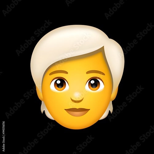 Person with White Hair Emoji
