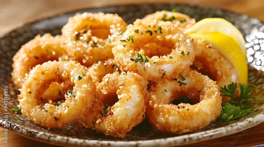 Hispanic Tradition: Sun-Kissed Crispy Calamari with Citrus Accents for Heritage Month Hispanic Tradition: Sun-Kissed Crispy Calamari with Citrus Accents for Heritage Month