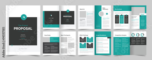 Project Proposal Layout, Business Proposal Design, Proposal Template