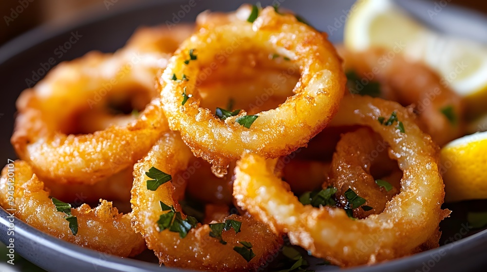 Hispanic Tradition: Sun-Kissed Crispy Calamari with Citrus Accents for Heritage Month Hispanic Tradition: Sun-Kissed Crispy Calamari with Citrus Accents for Heritage Month