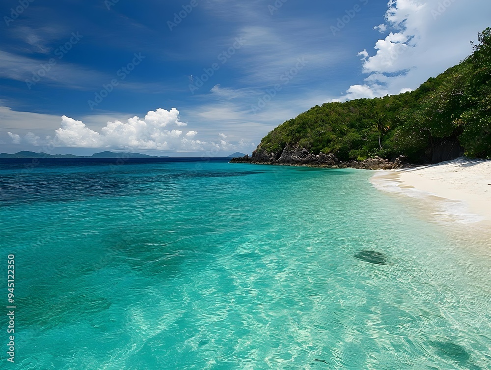 Fototapeta premium beach with blue sky