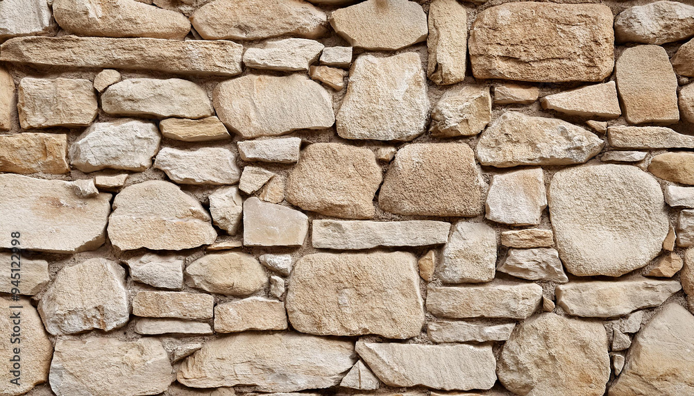 Natural old beige stone wall textured background. Close up. Copy space. Natural old beige stone wall textured background. Close up. Copy space.